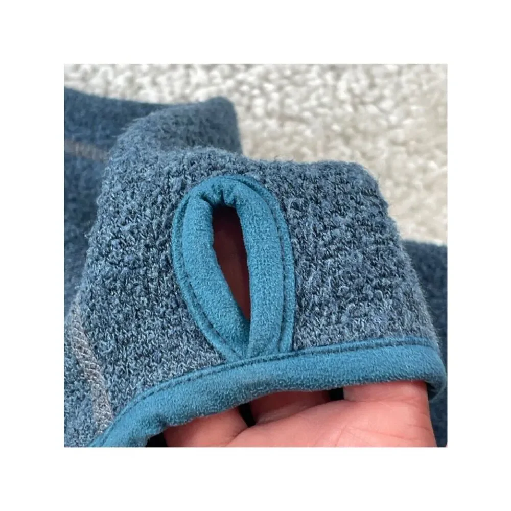 Kuhl Alpaca Fleece Zip Jacket Blue Thumbholes Women Medium